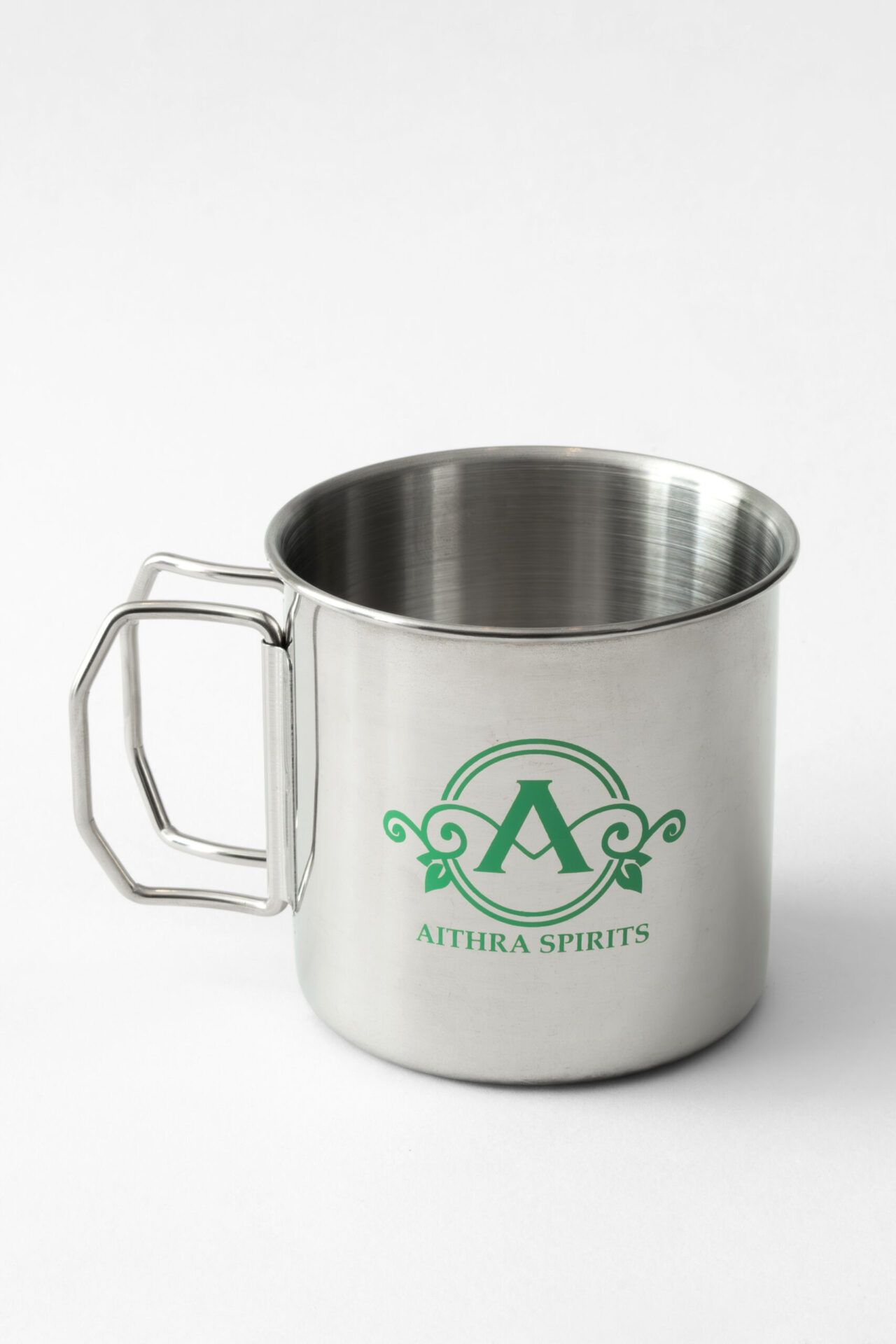 Mεταλλική κούπα Aithra Spirits με αναδιπλούμενη λαβή