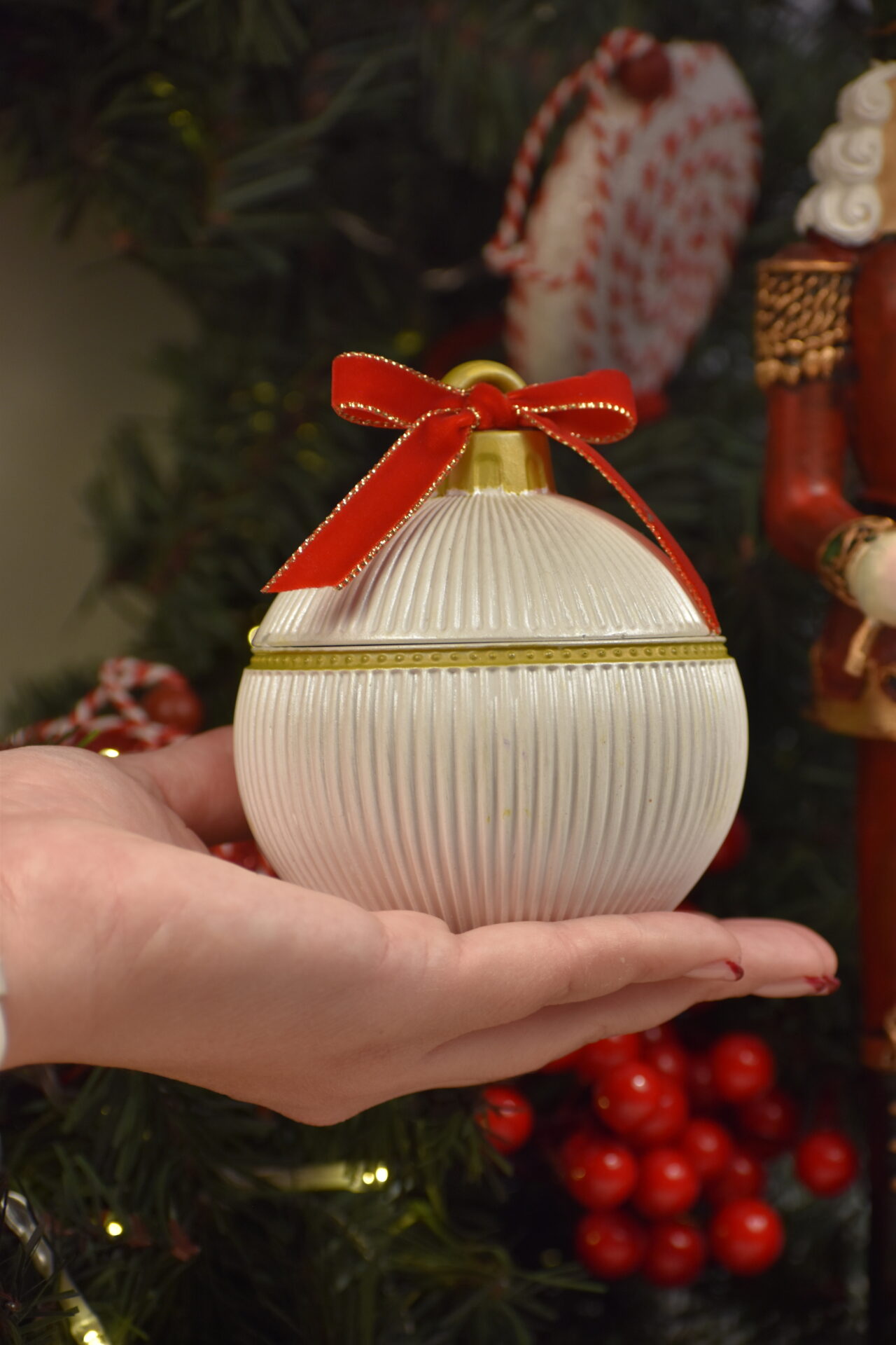 Christmas Collection - Striped Bauble - Image 2
